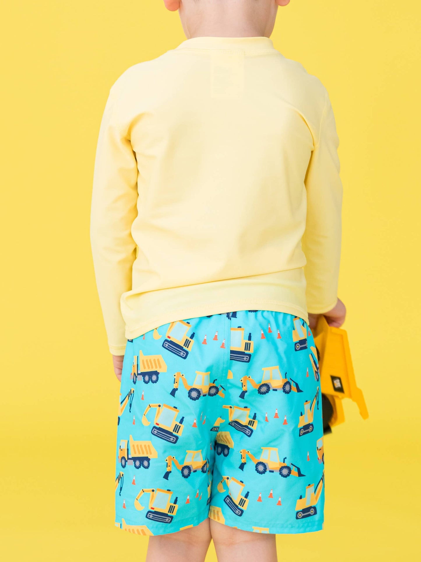 Boys Under Construction Swim Trunks