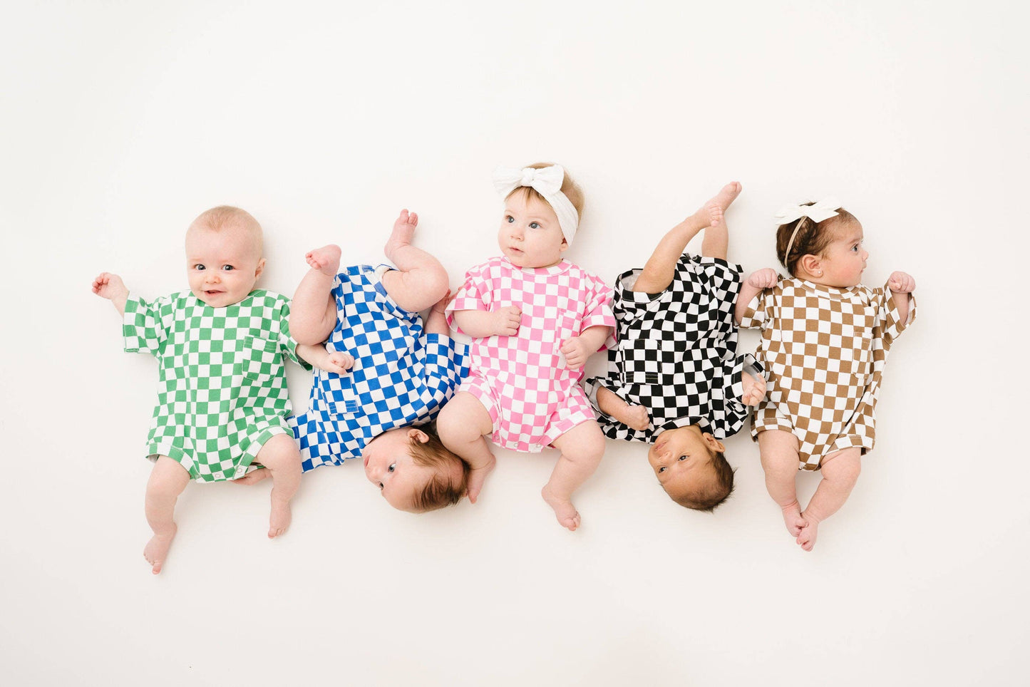 Black Checkered Pocket Romper