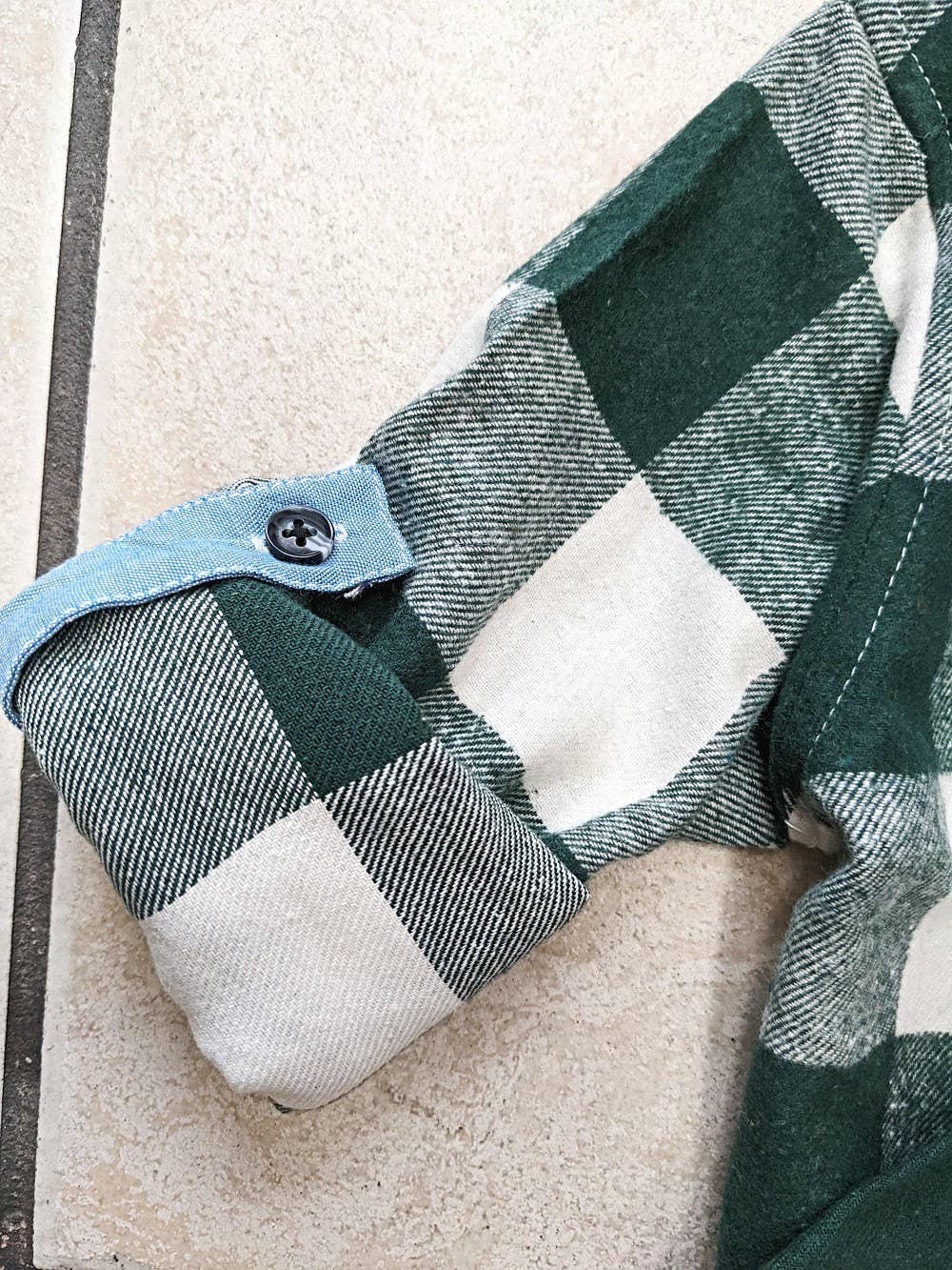 Boys Flannel Shirt with Removable Tie