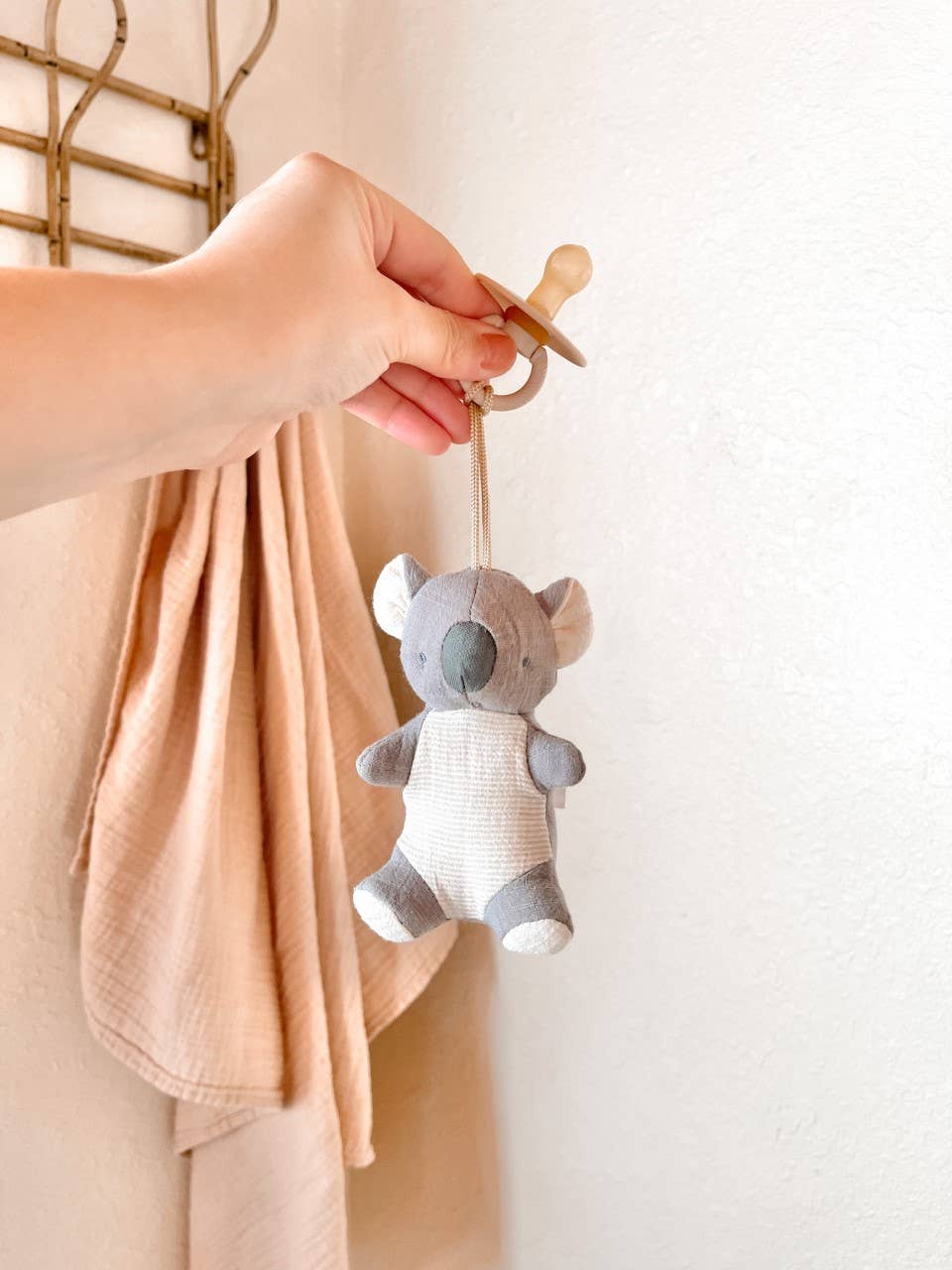 *NEW OPTIONS* Bitzy Pal Natural Rubber Pacifier & Plush