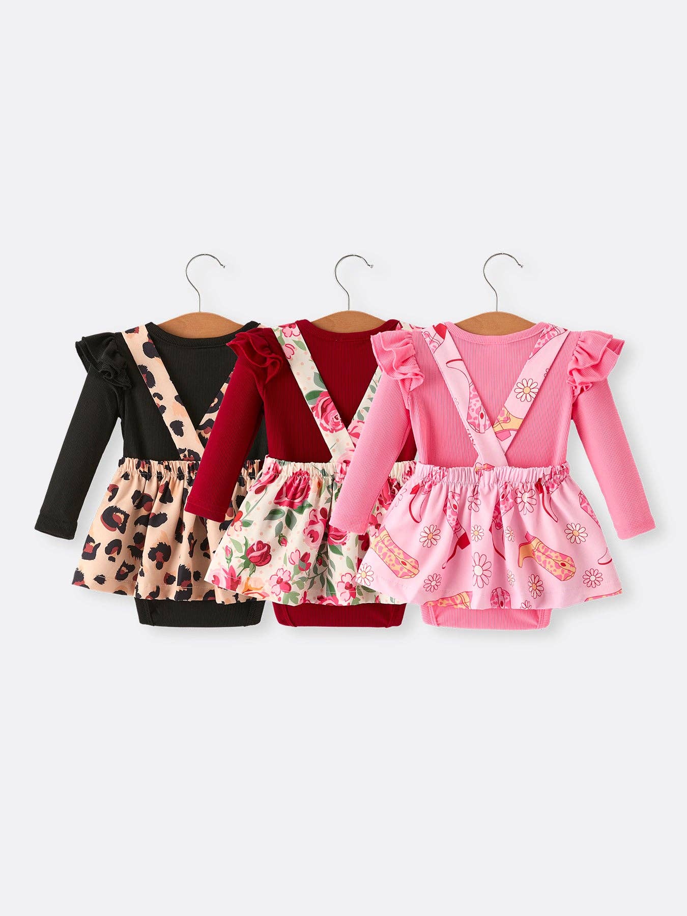 Girls Leopard Romper