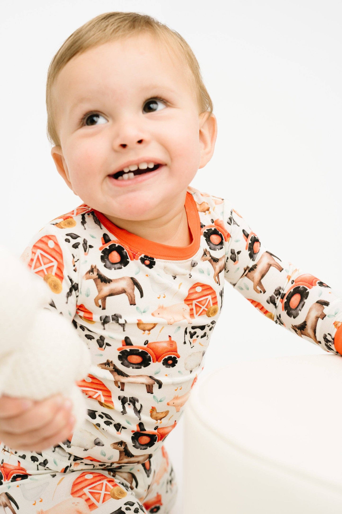 Little Red Barnyard Bamboo Set