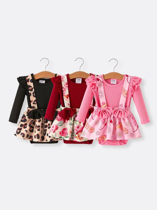 Girls Leopard Romper