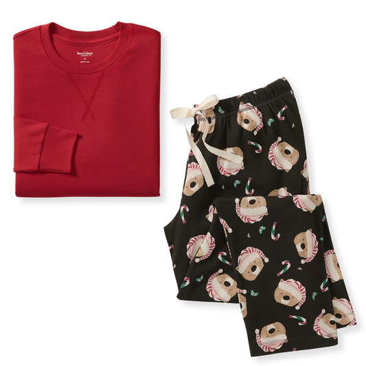 Candy Cane Bears Matching Family Pajamas