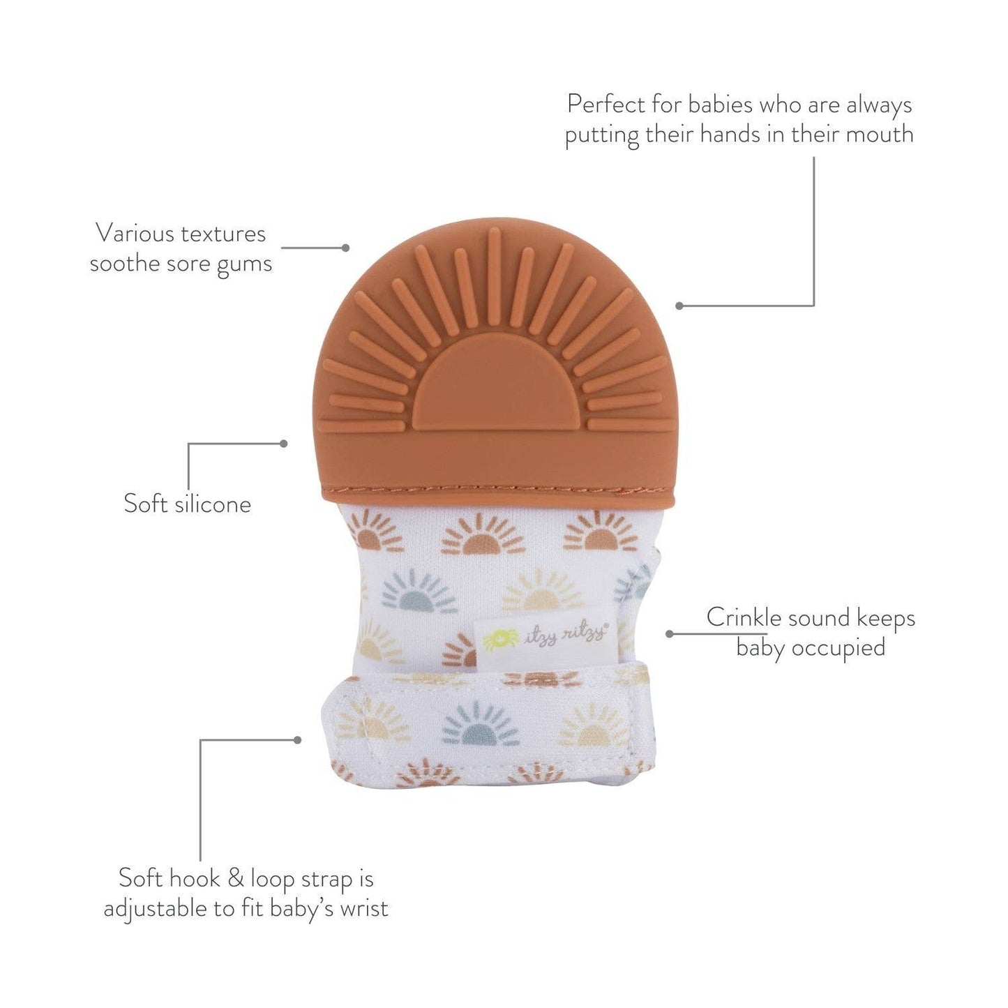 *NEW OPTIONS* Itzy Mitt™ Silicone Teething Mitts