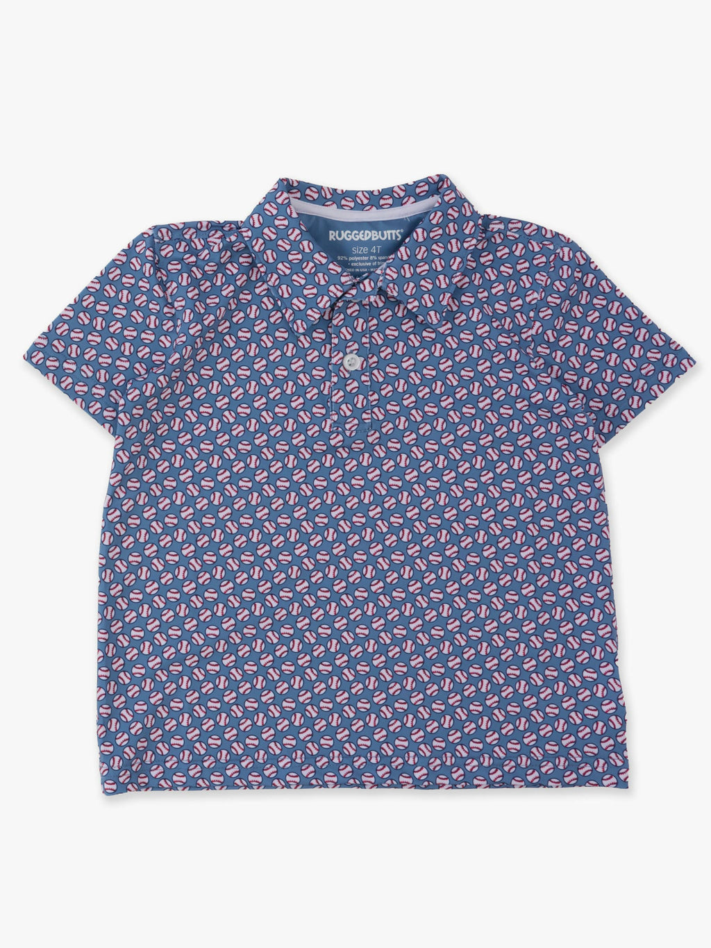 Boys Home Run Knit Short Sleeve Performance Polo