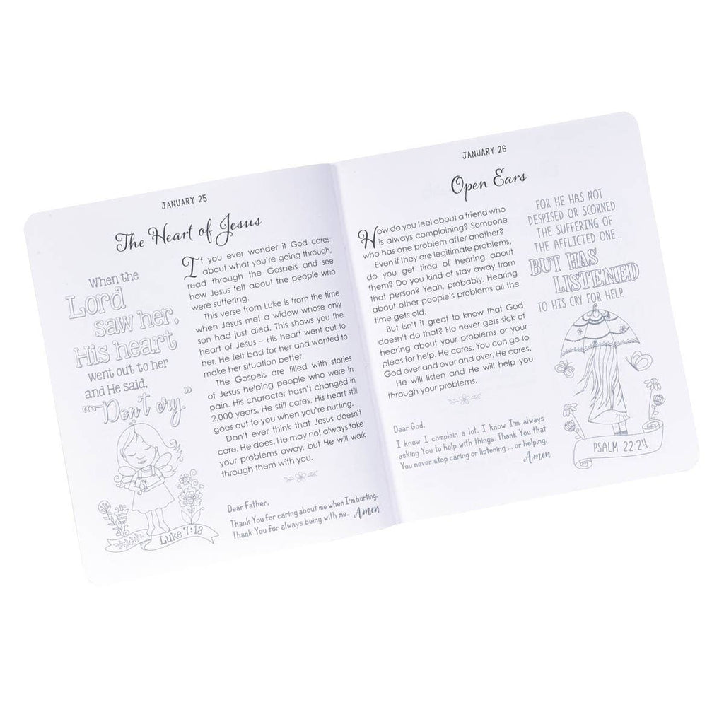 Kid Book Illustrated Devotional for Girls Softcover