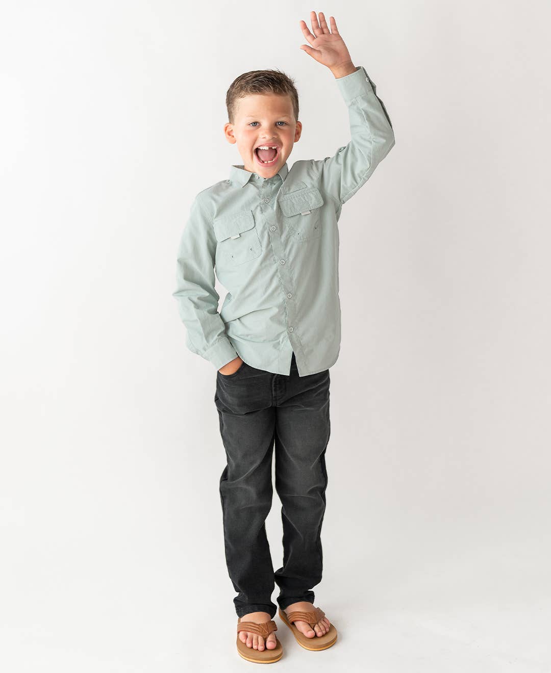 Boys Black Wash Denim Jeans