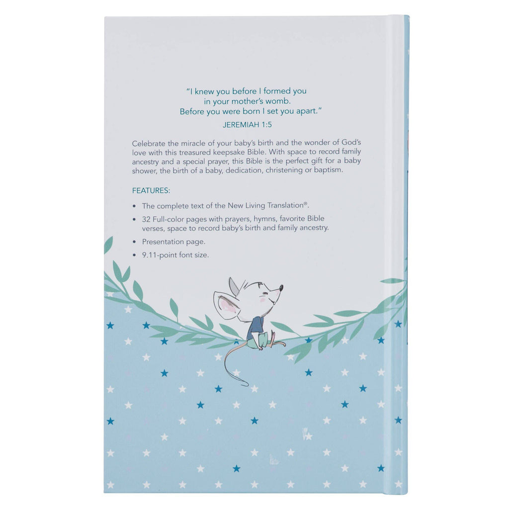 Bible NLT Infant Hardcover, Blue
