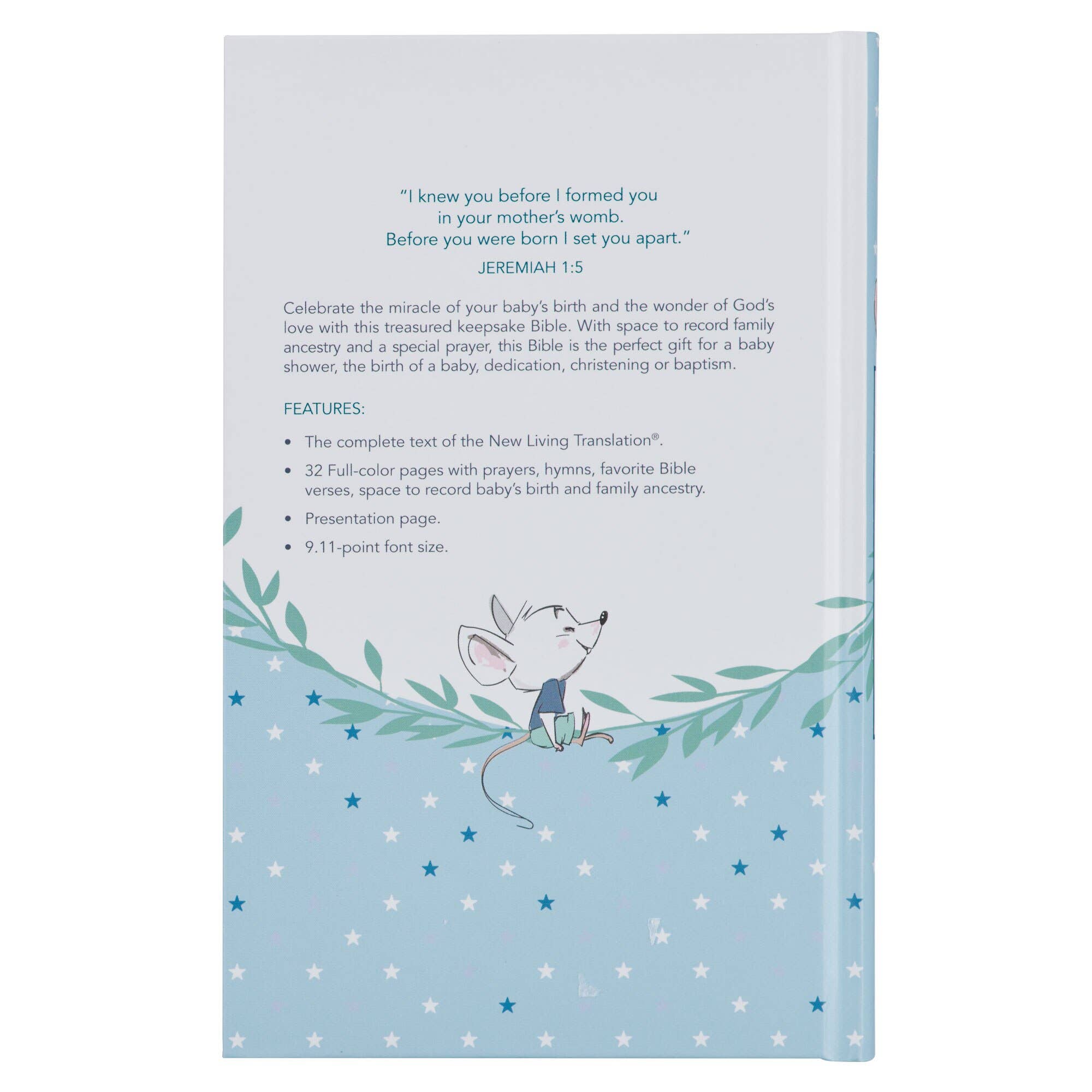 Bible NLT Infant Hardcover, Blue