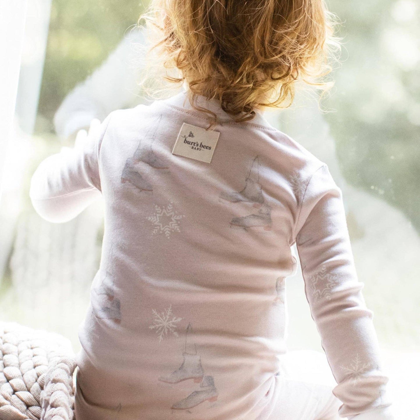 Ice Skates Organic Cotton Two-Piece Pajamas