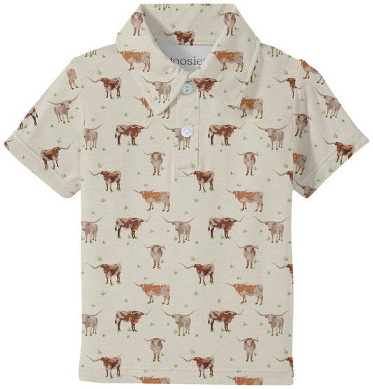 Longhorns Cows - SS Polo Shirt
