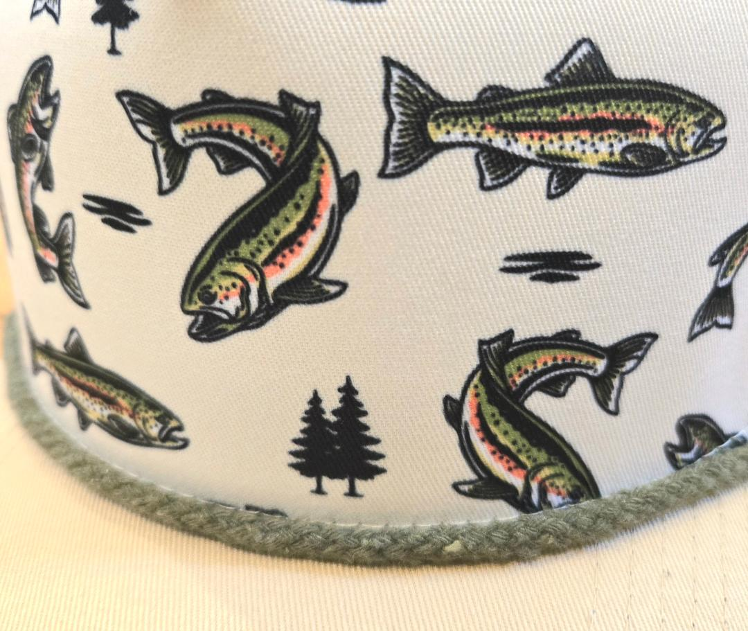 Sandstone Rainbow Trout Snapback Hat