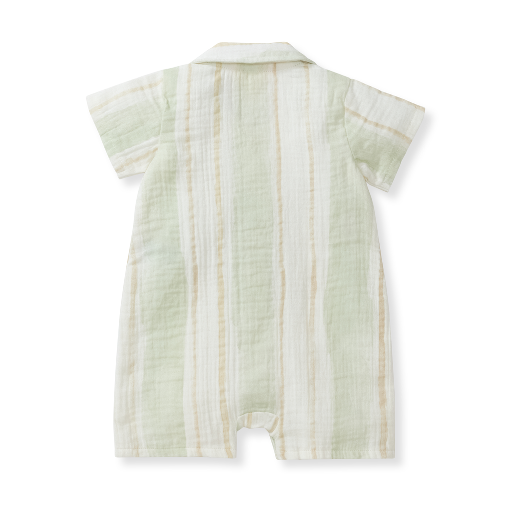 Pacific Stripe Baby Boy Romper