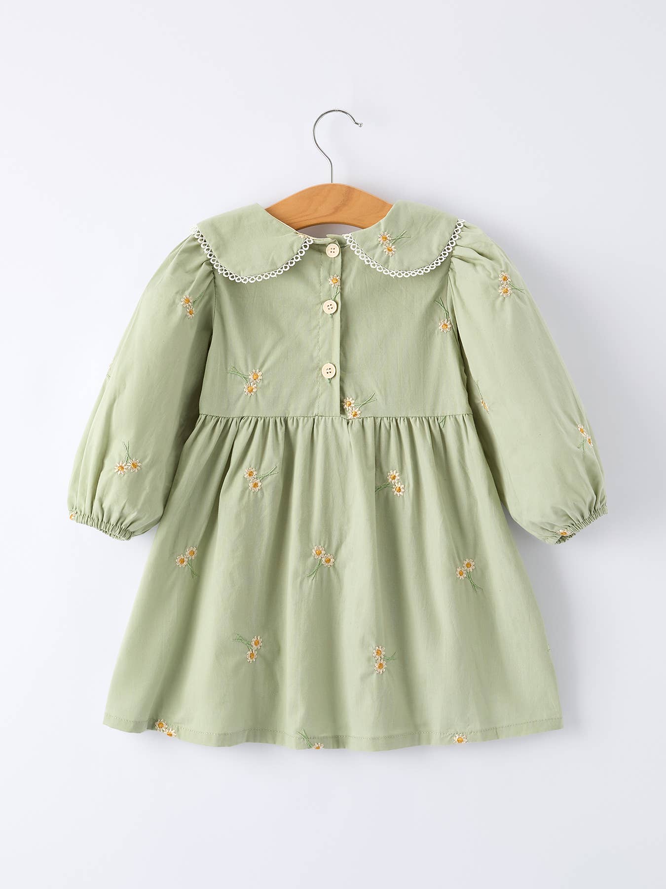 Girls Floral  Romper with Long Sleeves