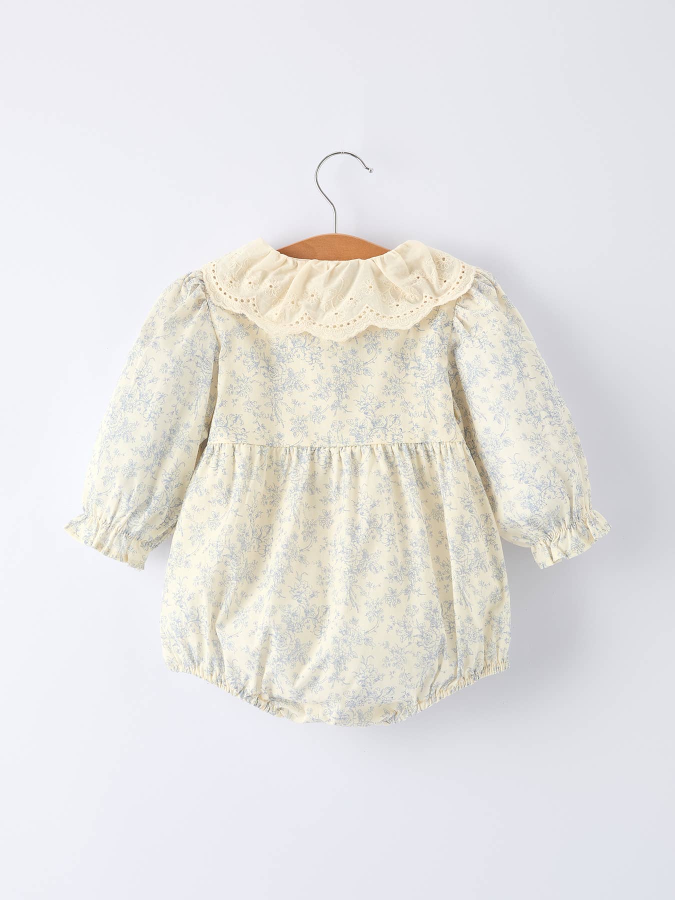 Baby Girl Romper– Vintage Floral Lace Outfit