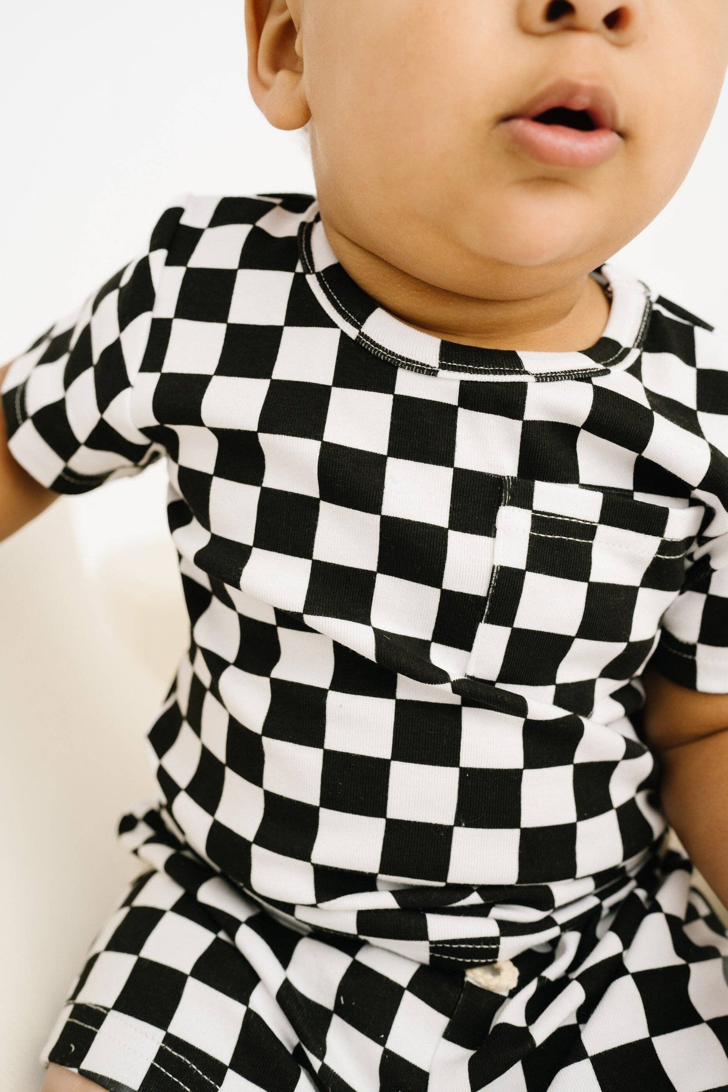 Black Checkered Pocket Set