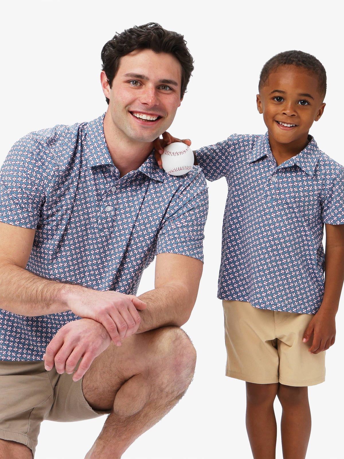 Boys Home Run Knit Short Sleeve Performance Polo
