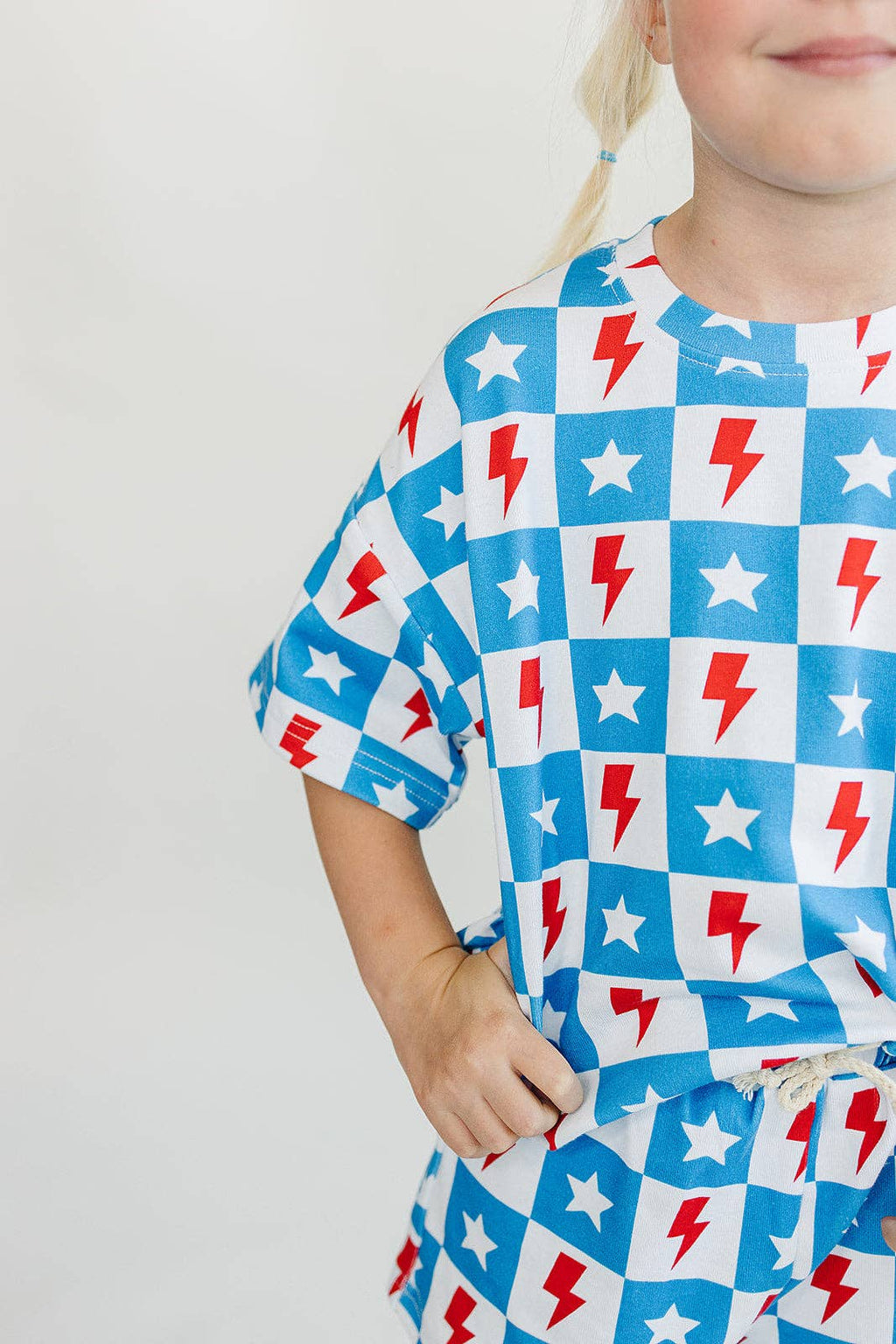 4th of July Kids' Shorts Set | Checks & Stars