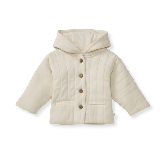 Organic Cotton Quilted Jacket - Oat