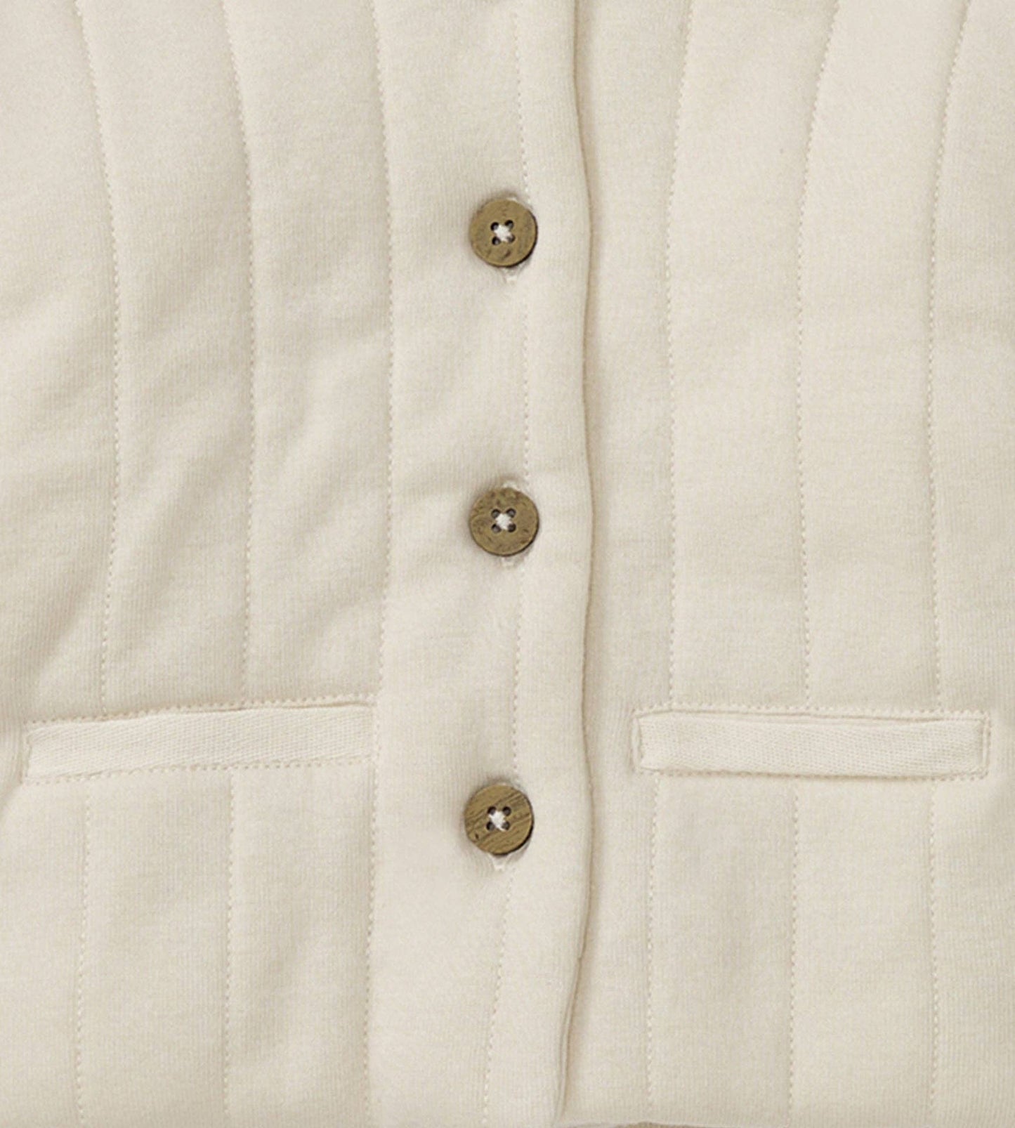 Organic Cotton Quilted Jacket - Oat