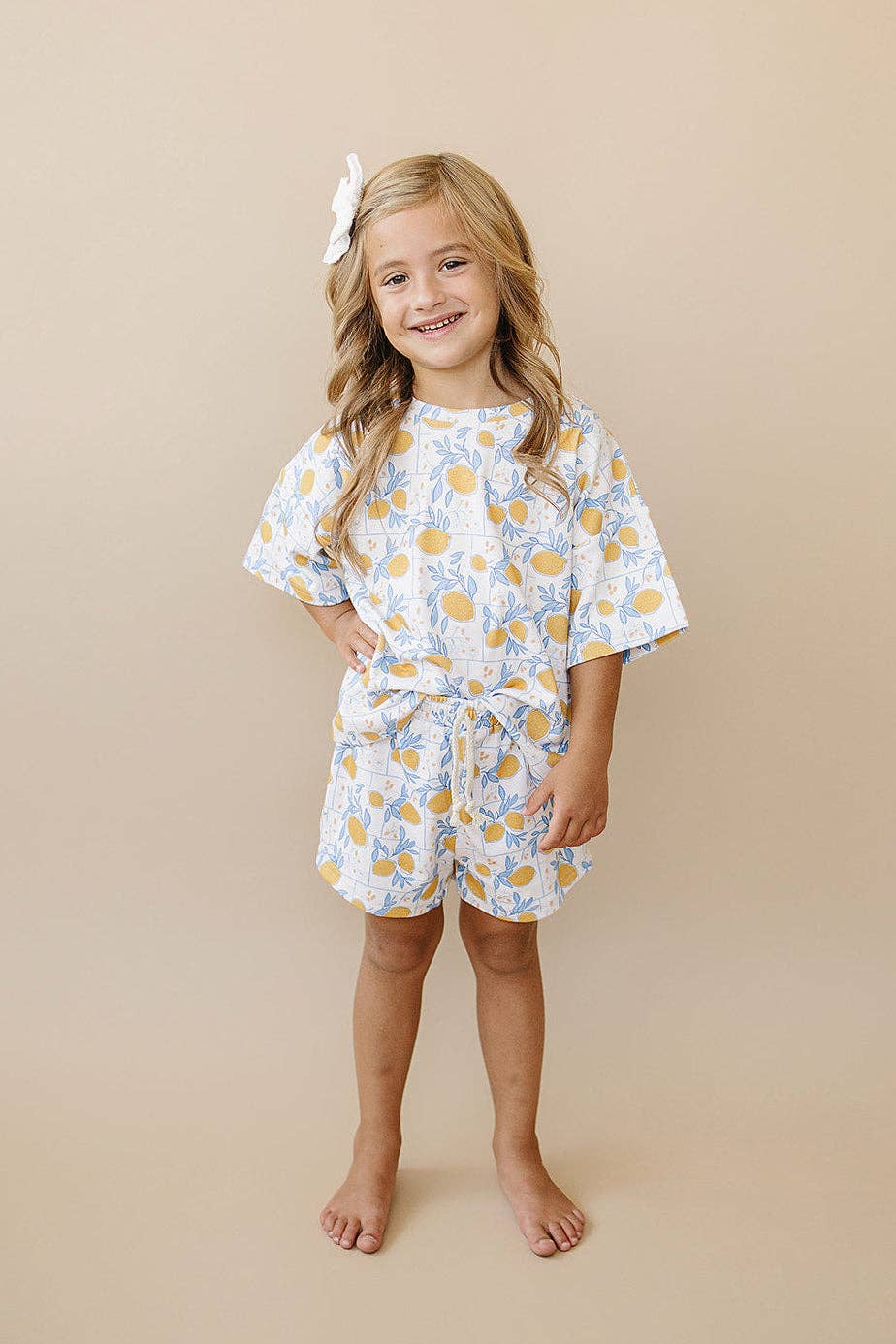 Baby & Kids' Cotton Shorts Set | Lemons