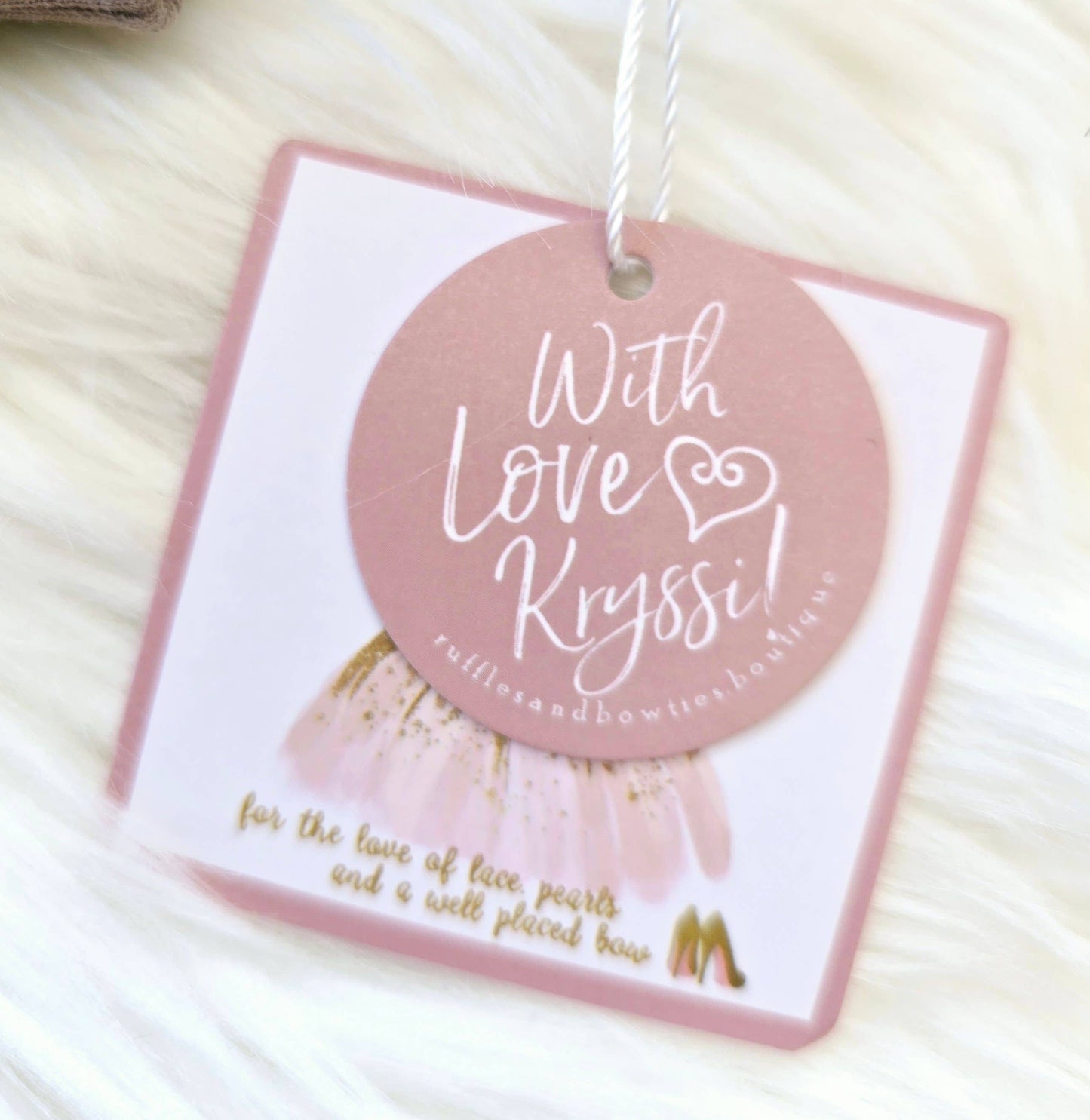 Christmas Girls Blush Gingerbread Long Ruffle Holiday Dress