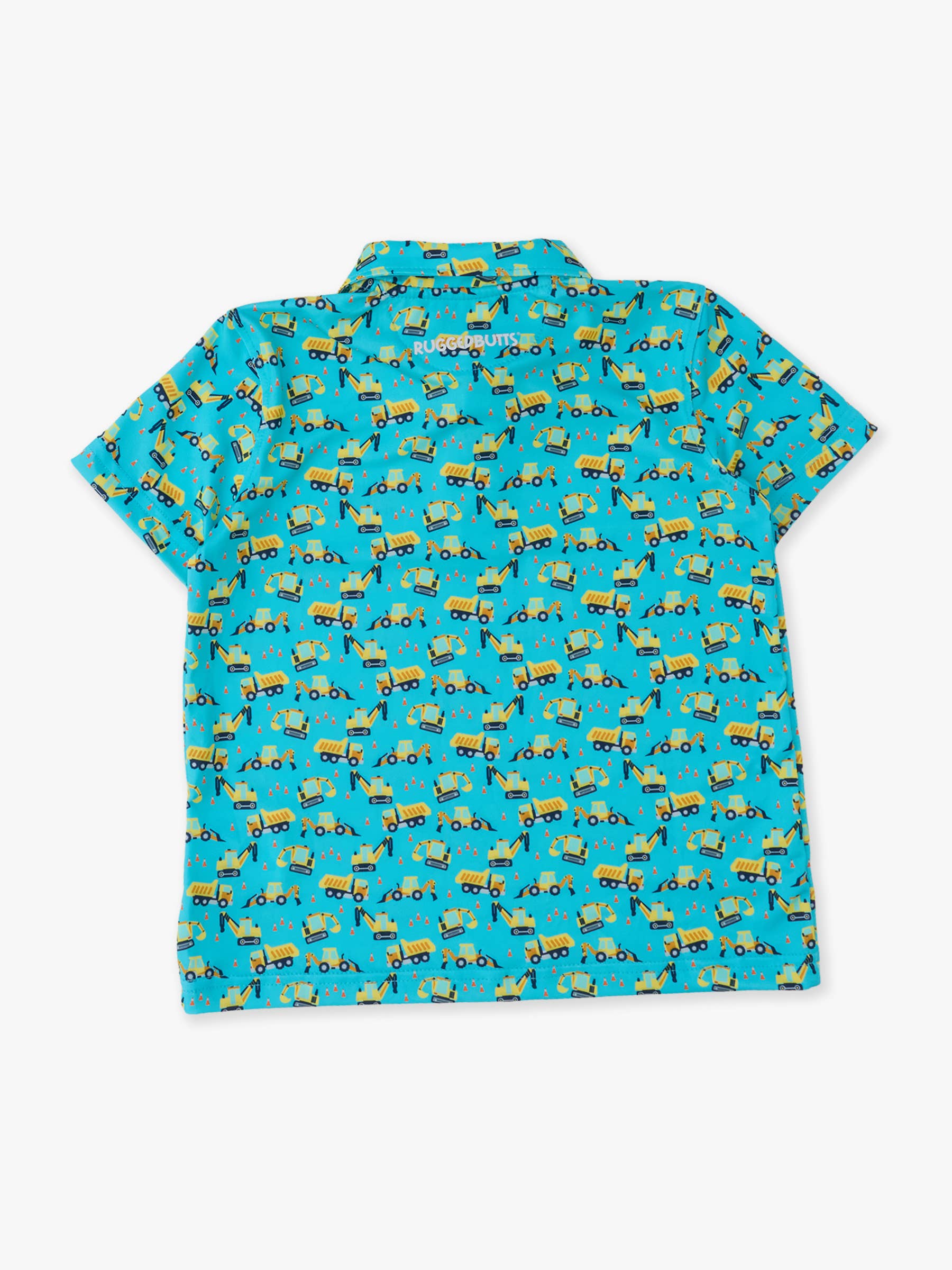 Boys Under Construction Knit Short Sleeve Performance Polo