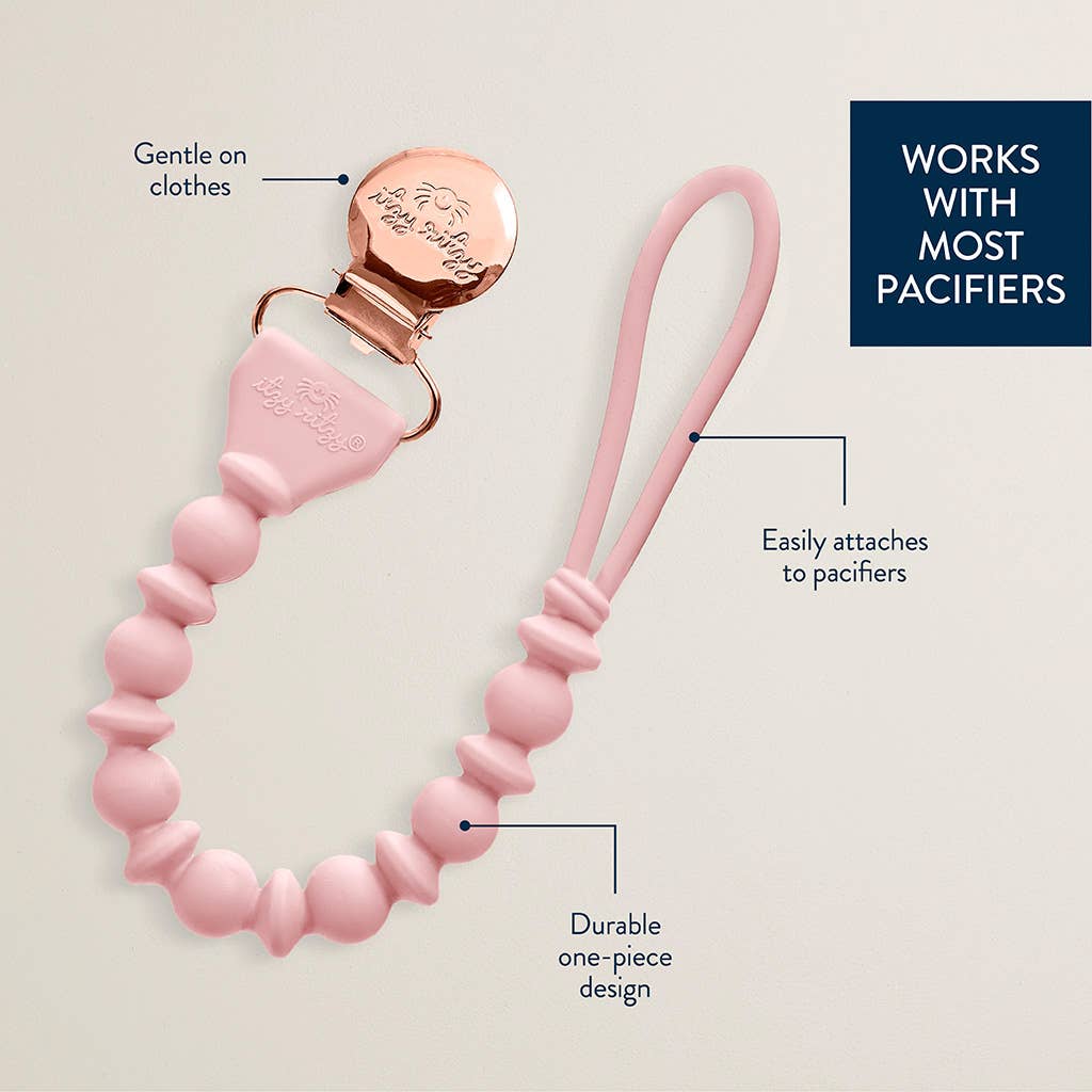 Sweetie Strap™ Silicone One-Piece Pacifier Clips