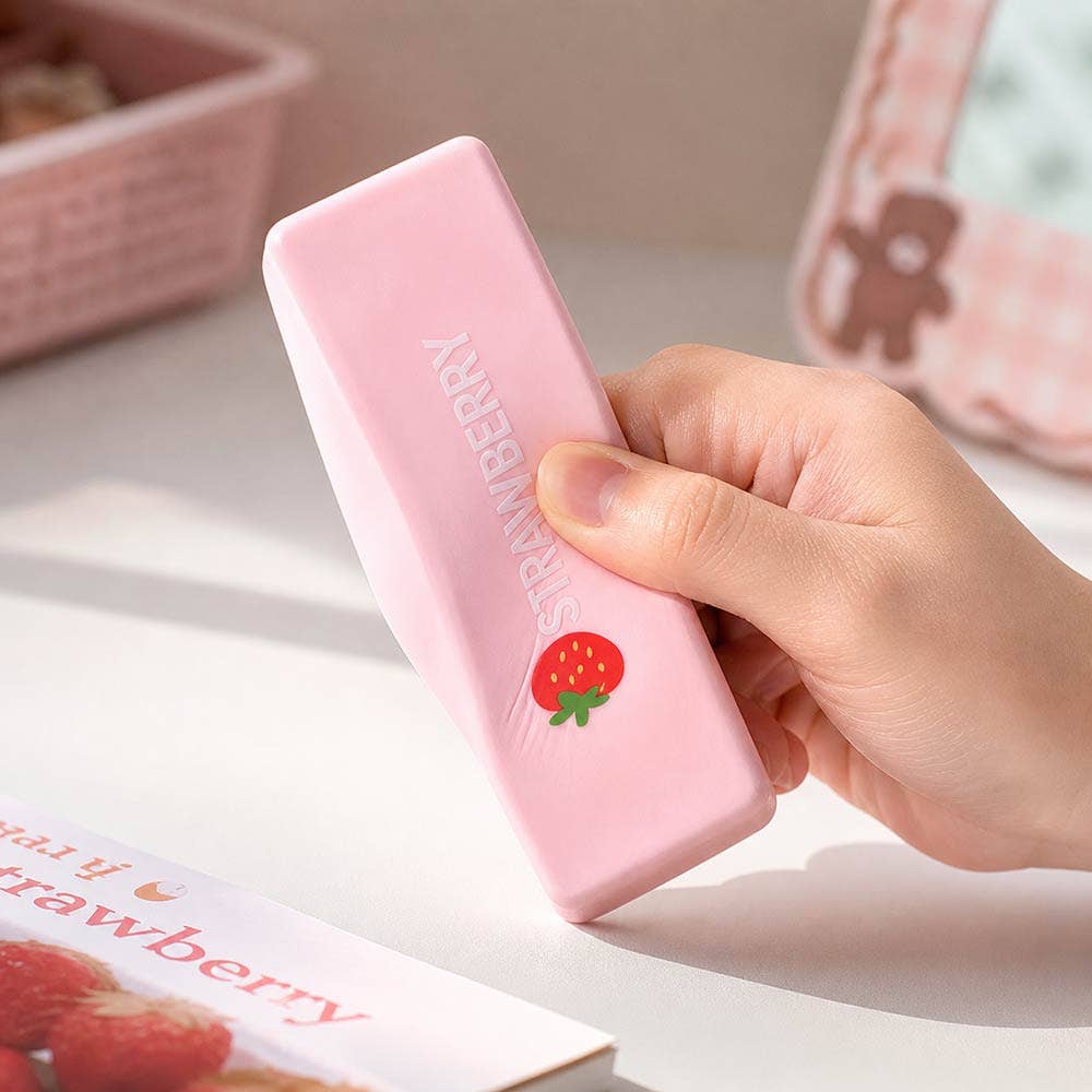 12PCS - Stretchy Strawberry Bar Stress Relief Toy