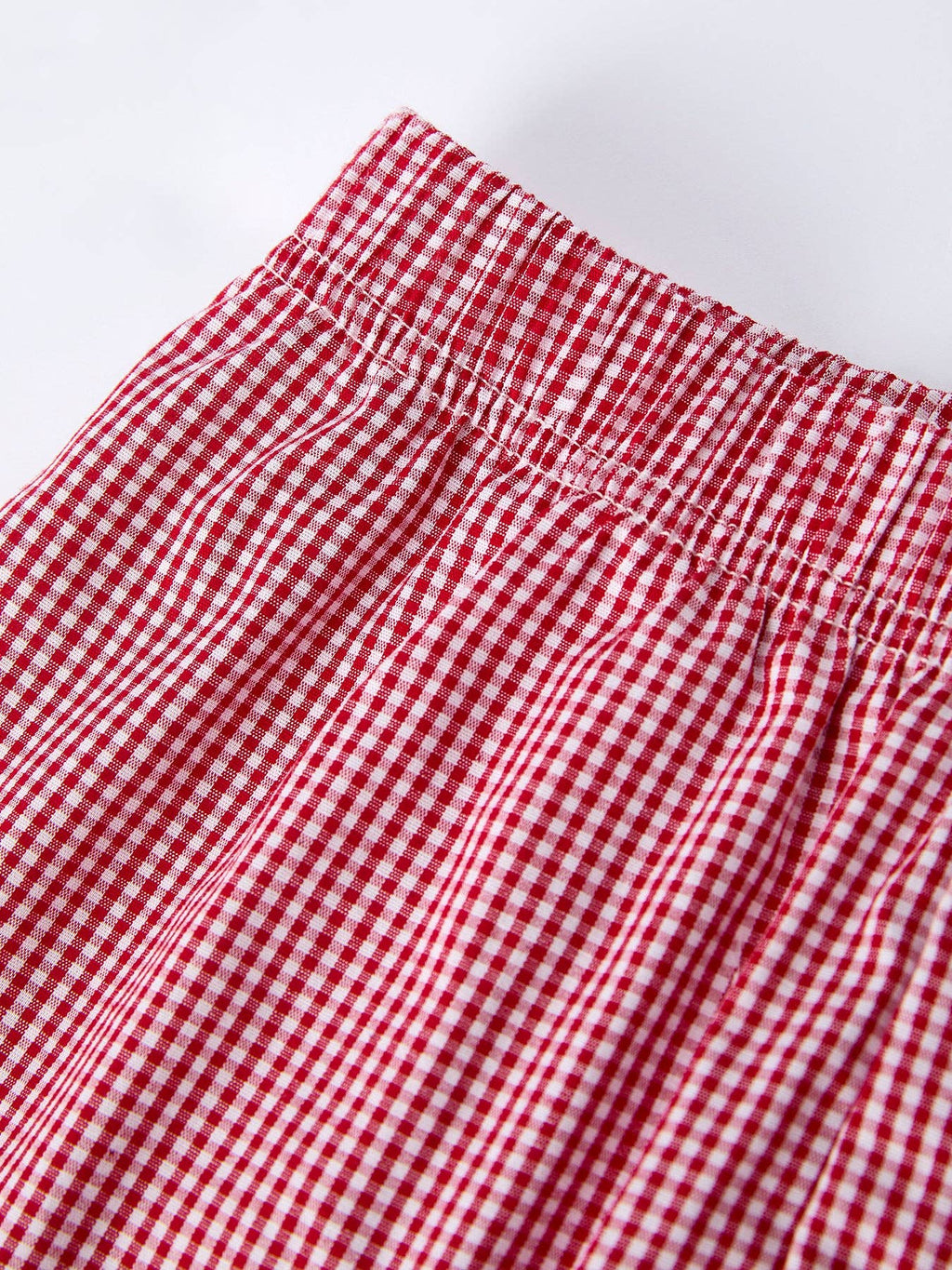 Crab Applique Boy Top And Plaid Shorts Set