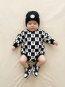 Bubble Romper | Charcoal Bolts