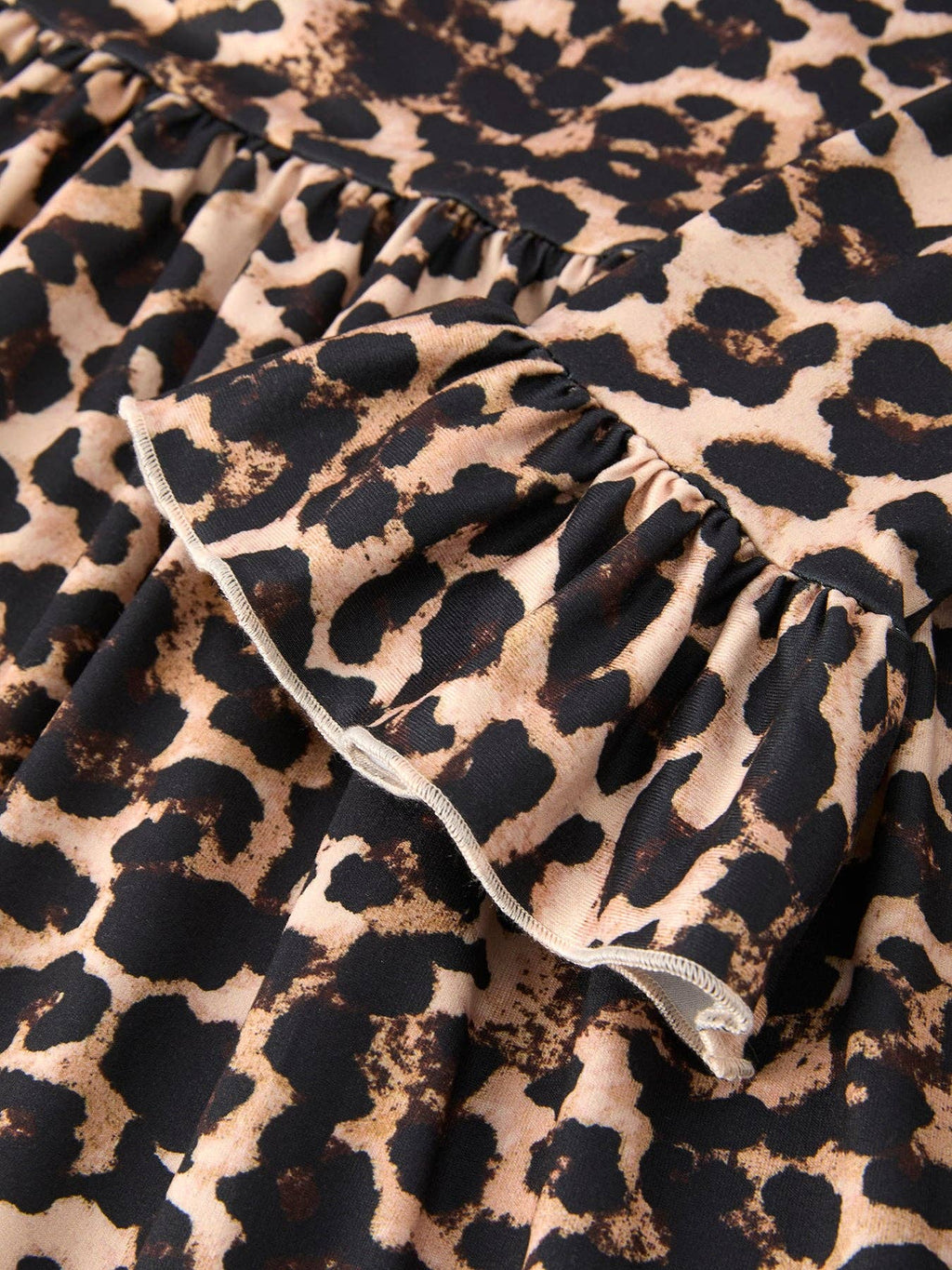 Fall Pumpkin or Leopard Print Autumn Girls Ruffle  Dress