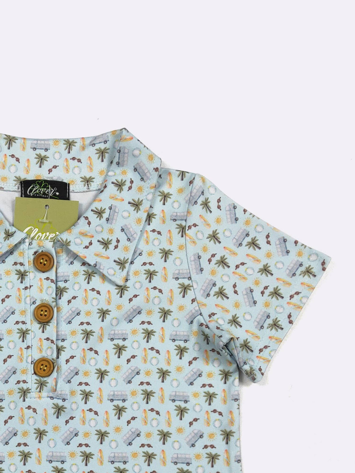 Beach Dude Boy Collar Shirt