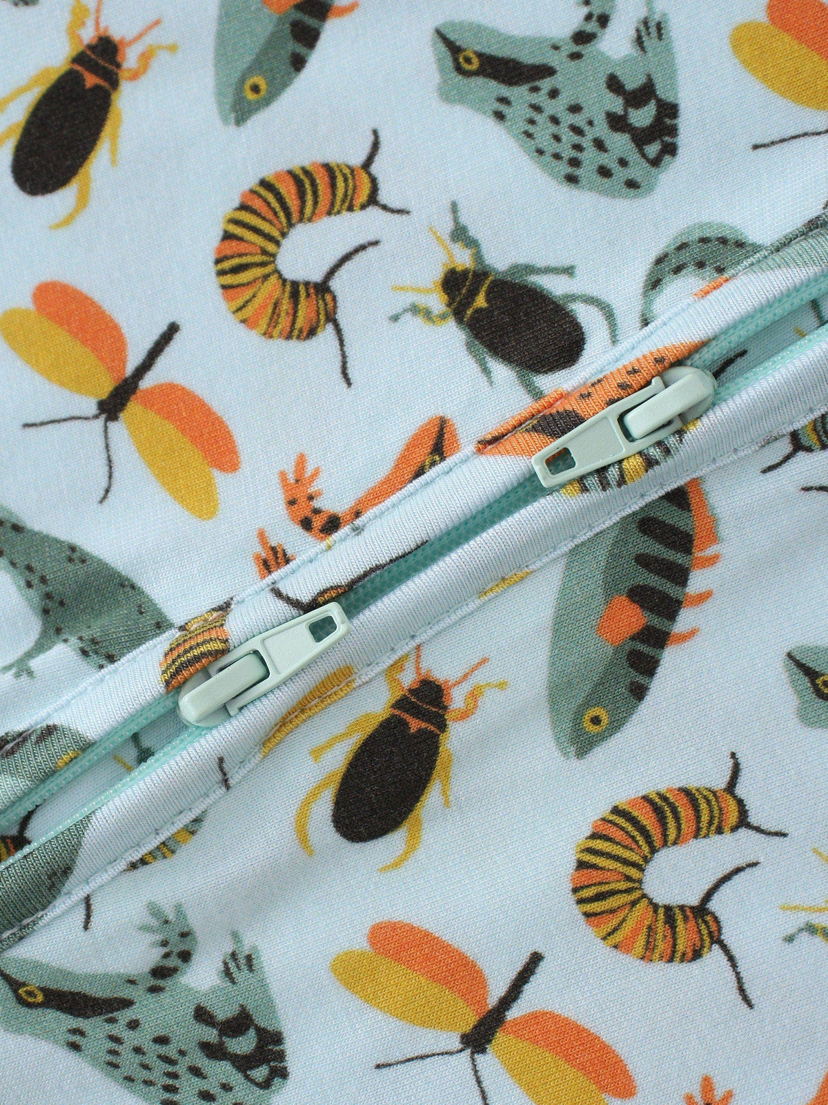 PoshTOT Lizards & Bugs Bamboo Baby Convertible Zippy Romper