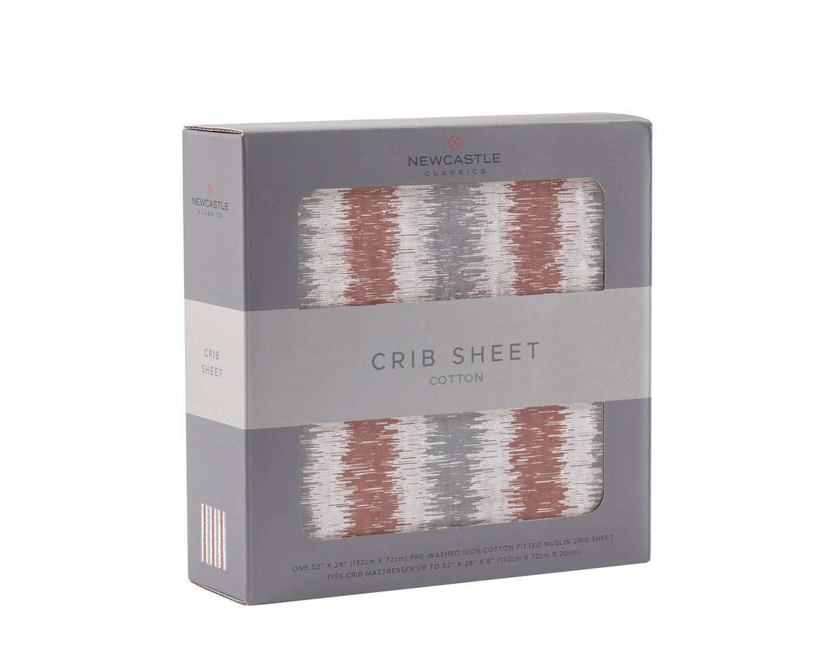 Western Stripe Crib Sheet