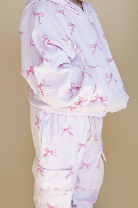 Cargo Jogger Set | Pink Bows