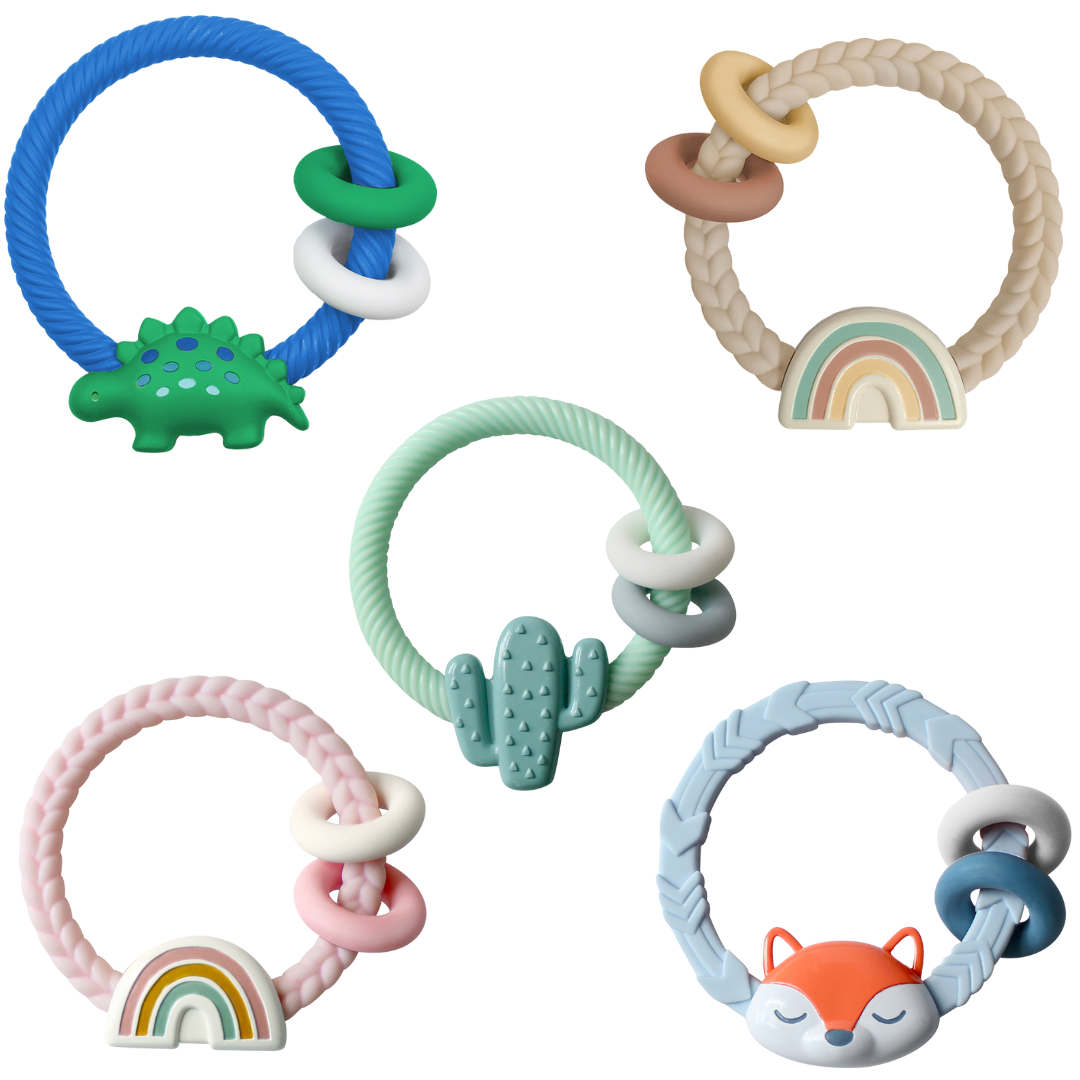 *NEW OPTION* Ritzy Rattle™ Silicone Teether Rattles