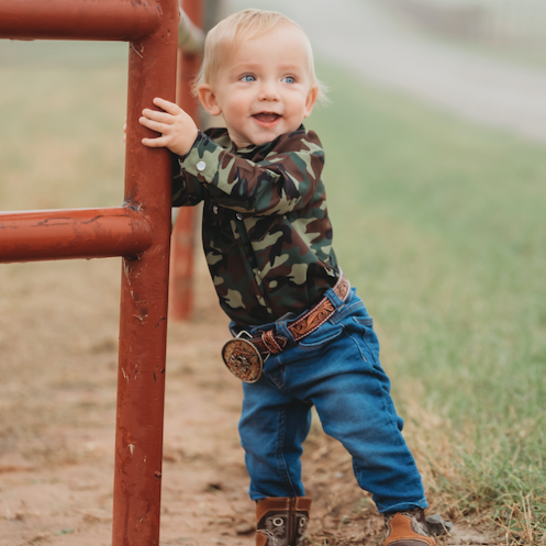 LONG SLEEVE CAMO PEARL SNAP
