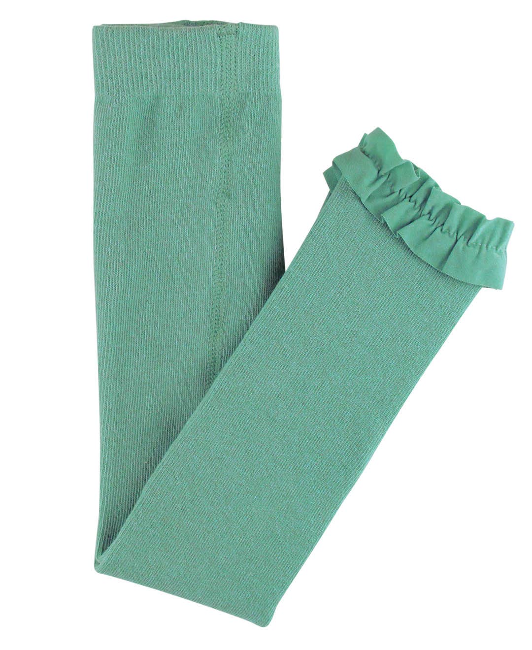 Girls Spruce Footless Ruffle Tights