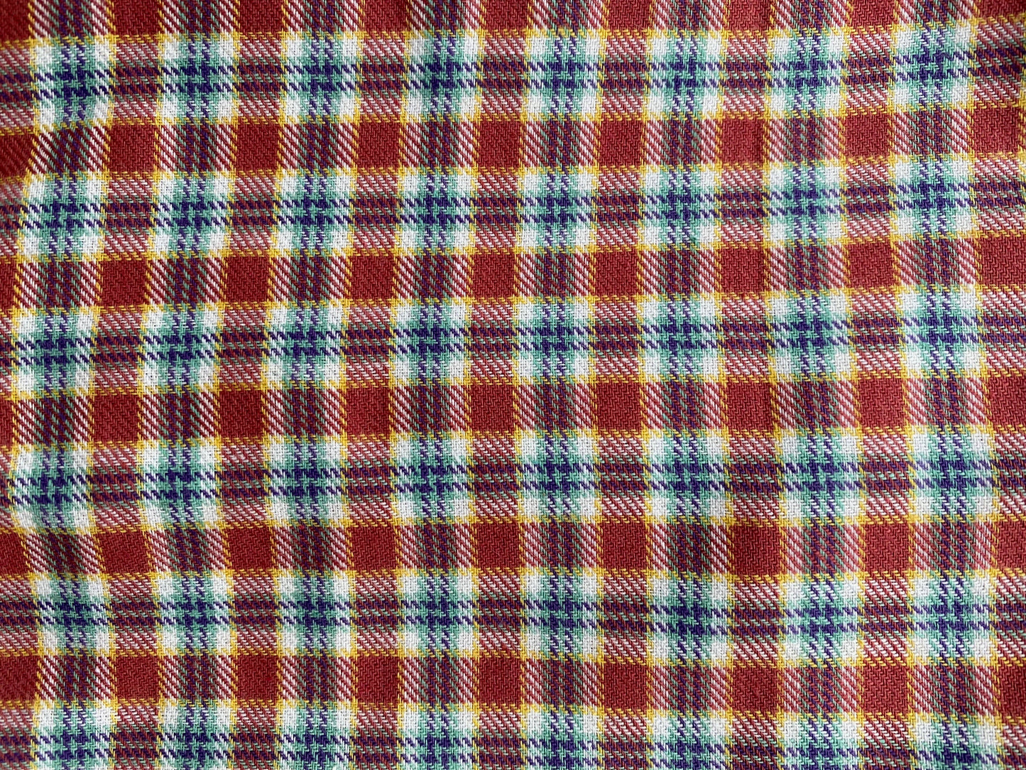 PLAID LONG SLEEVE PEARL SNAP - Red/Blue