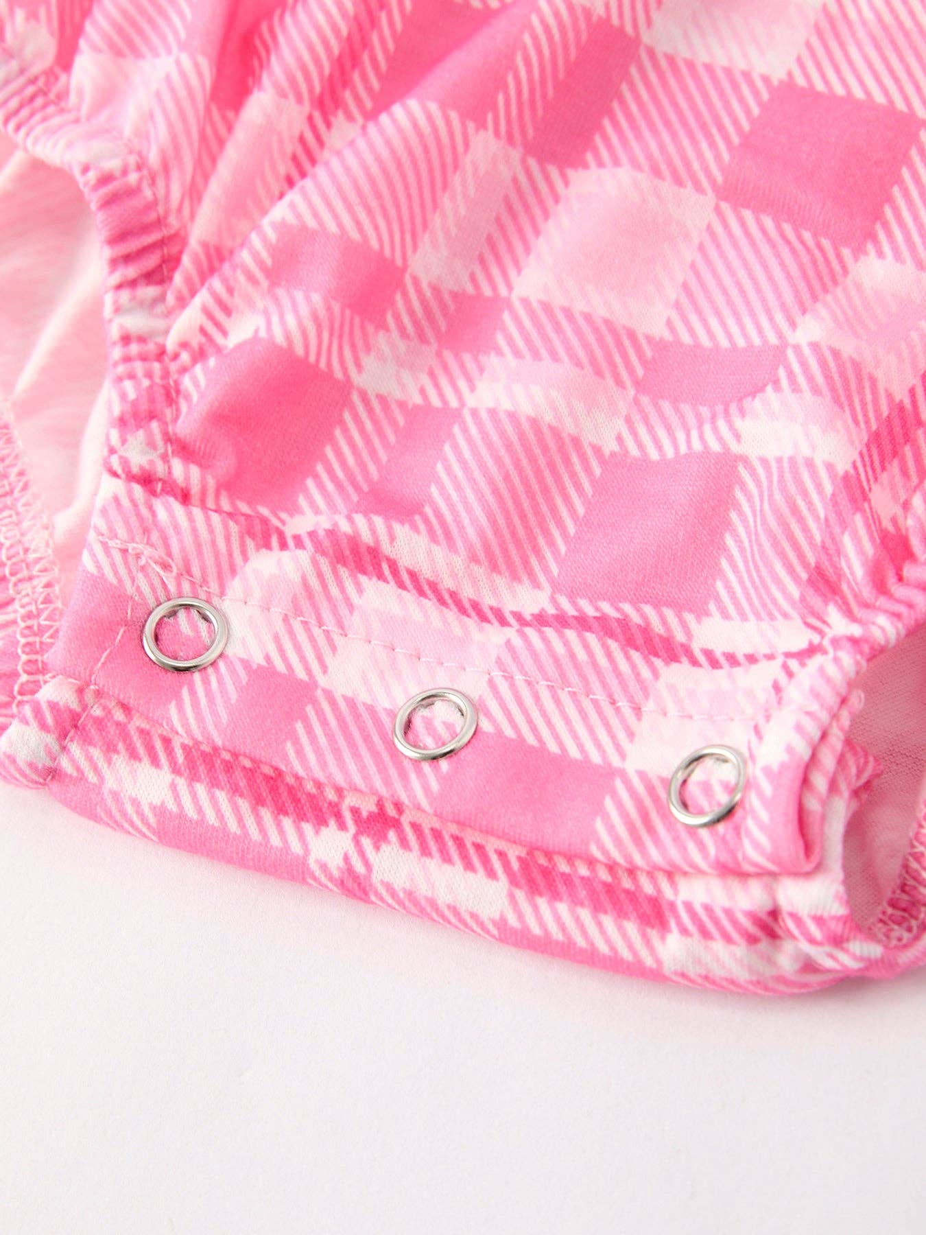 Pink Plaid Smocked Church Christ Bishop Christening Romper