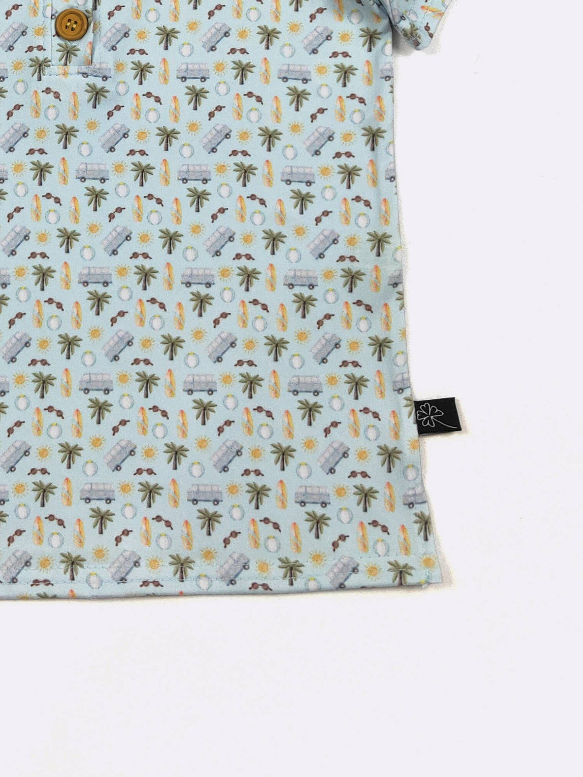 Beach Dude Boy Collar Shirt