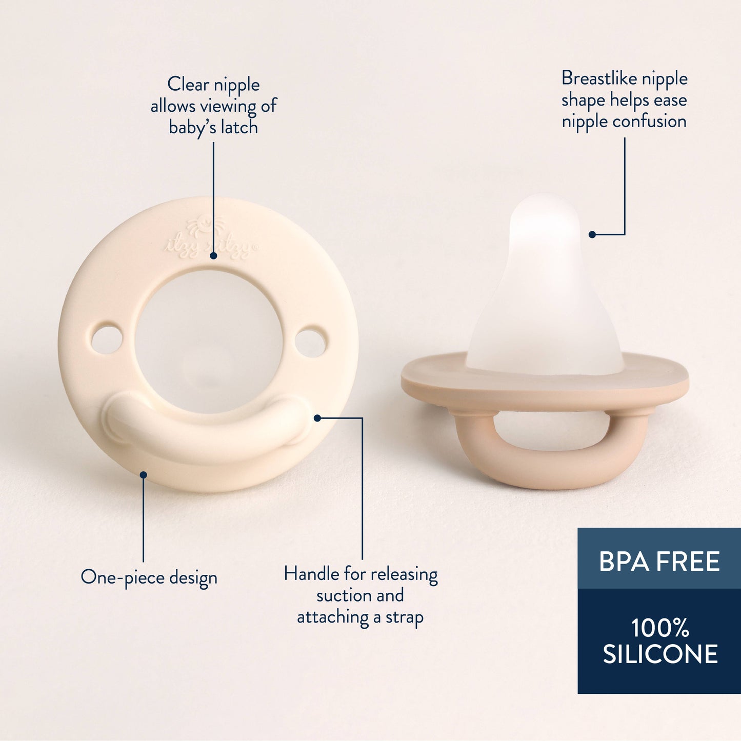 *NEW* Latch & Soothe™ Breastlike Pacifier - Taupe
