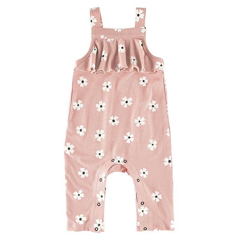 Overall Ruffle Romper - FloralP2697-12