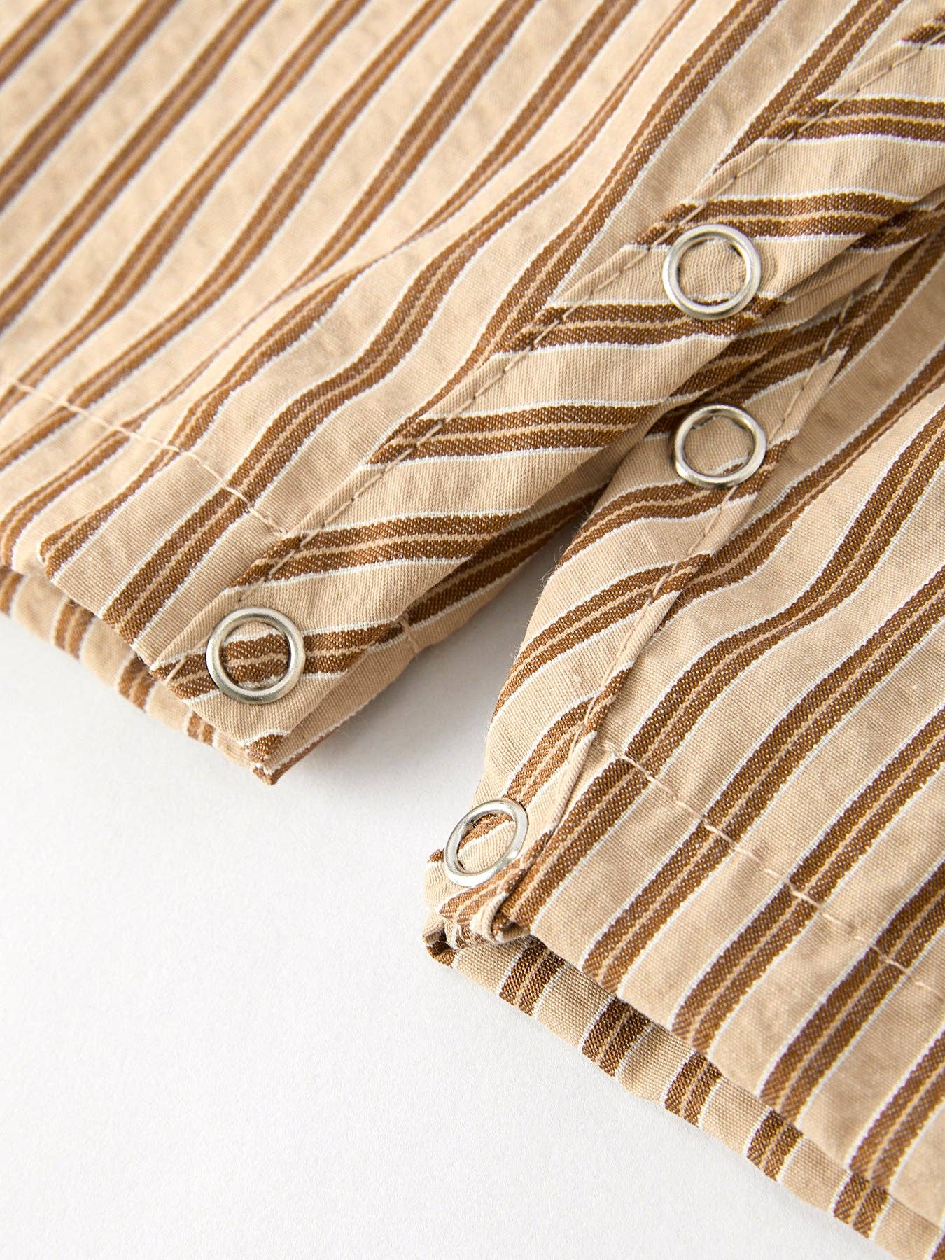 Stripe Smocked Church Christ Bishop Christening Toddler Boys' Romper