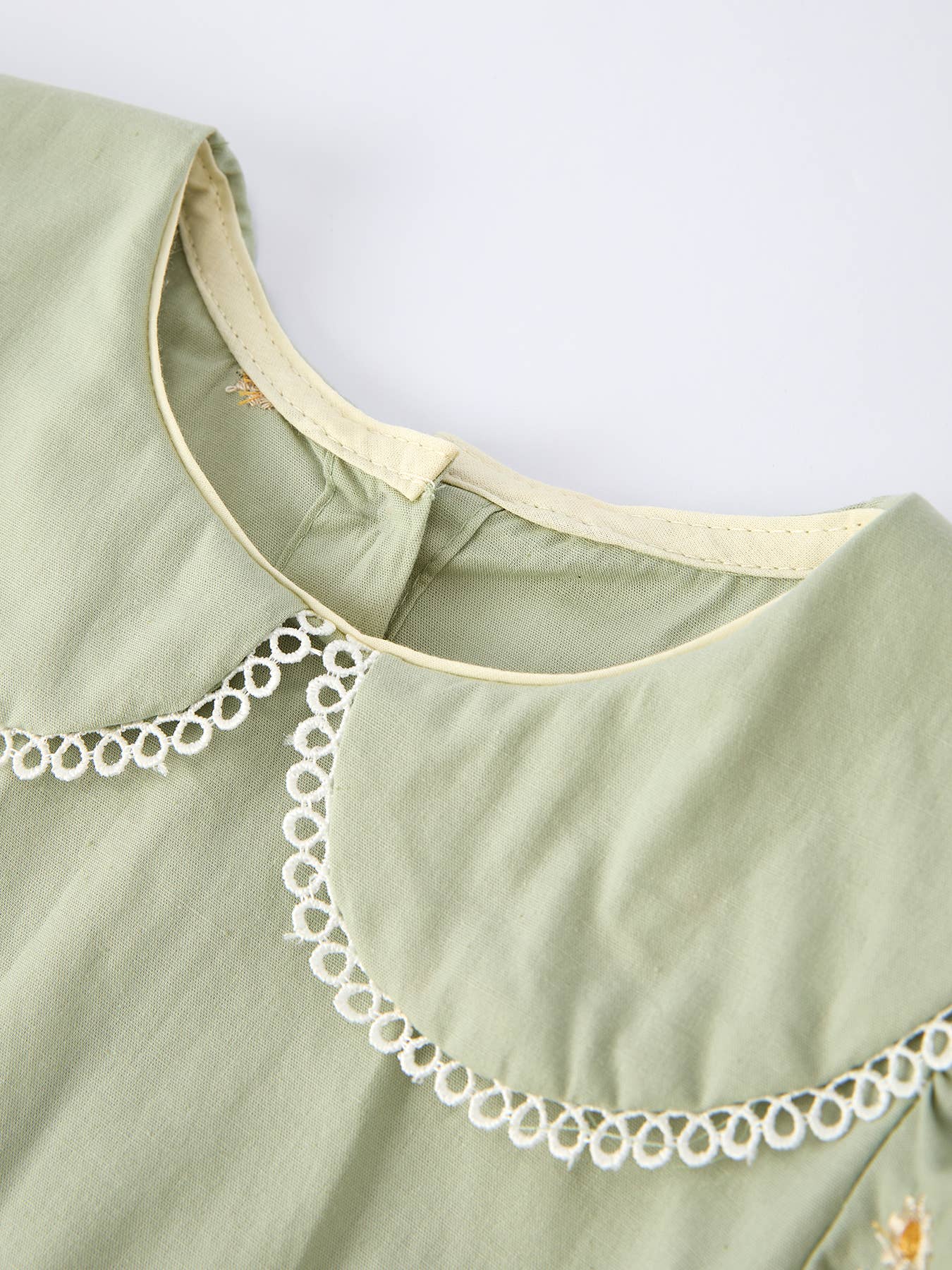 Girls Floral  Romper with Long Sleeves