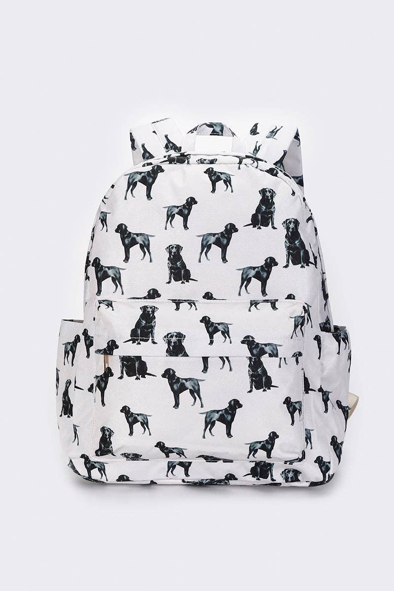 Kids Dog Printed Backpack