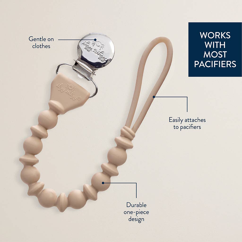 Sweetie Strap™ Silicone One-Piece Pacifier Clips