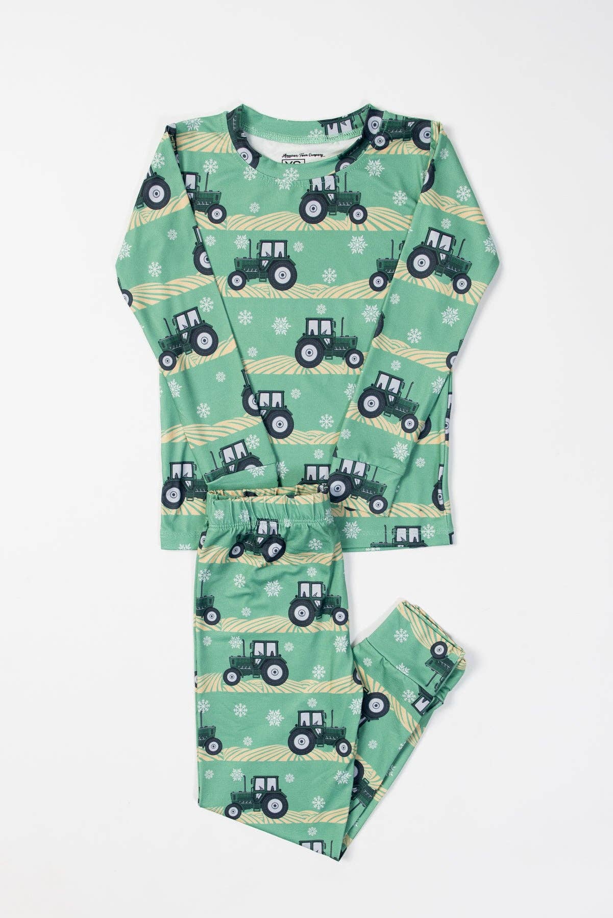 Green Tractor Christmas Toddler/Youth Pajama Set